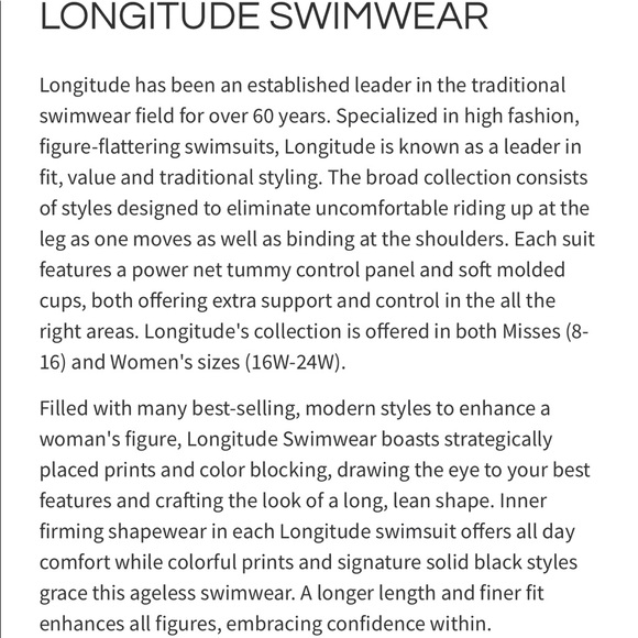 🆕 Great Lengths 1 pc Size 22 up thru D cup swimsuit - Picture 7 of 13